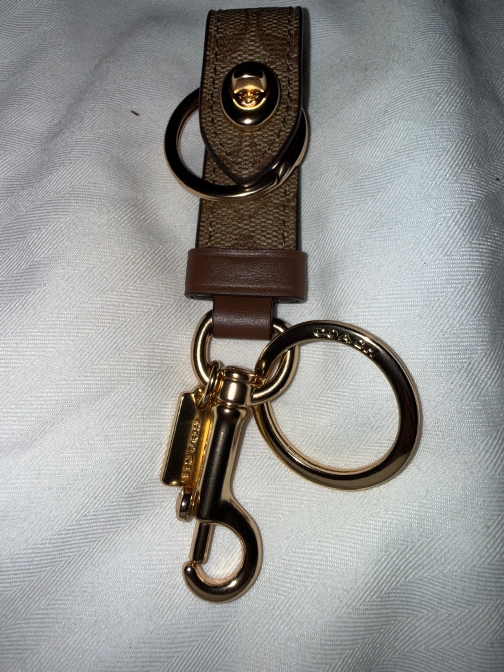 Coach Signature Valet Key Fob